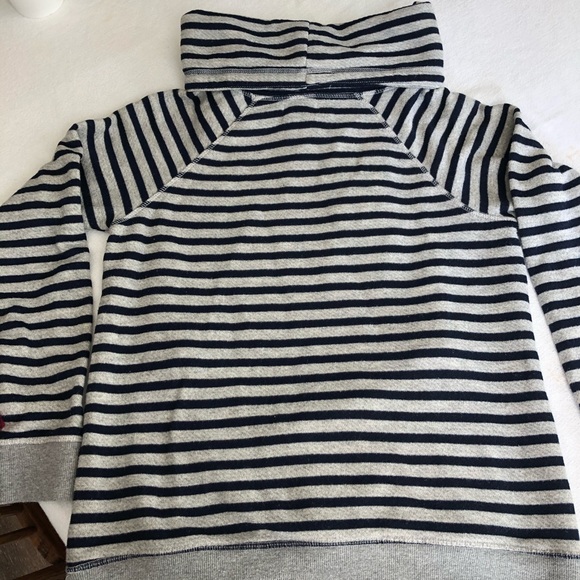 Old Navy Striped Draw String Cowl Neck Sweatshirt - Picture 2 of 5